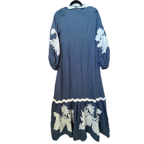 FARM Rio Embroidered Long-Sleeve Dress Sz Small - Picture 7 of 11